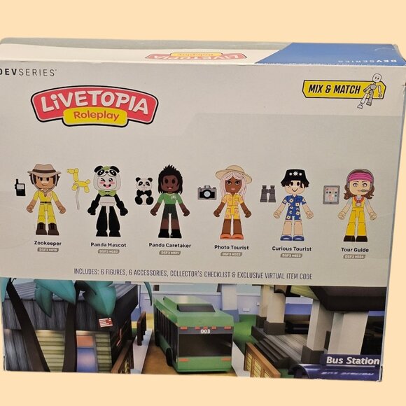 DevSeres Livetopia Day at The Zoo Six Figure Pack w/ Exclusive Virtual Item Code - Picture 3 of 4